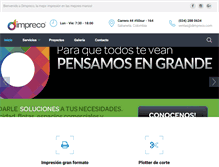 Tablet Screenshot of dimpreco.com